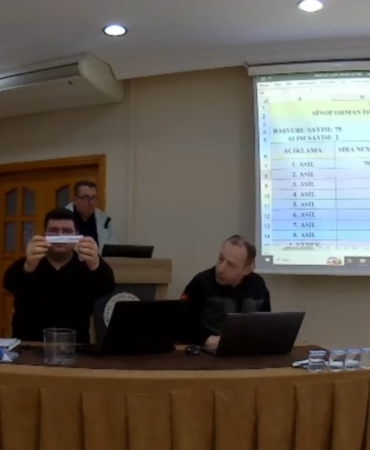Sinop'ta istihdam edilecek daimî işçiler kura ile belirlendi