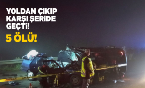 Samsun'da trafik kazası: 5 kişi yaşamını yitirdi