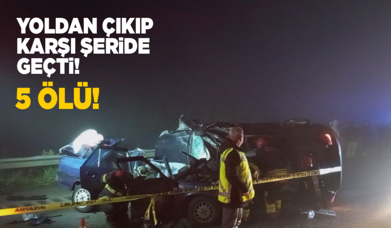 Samsun’da trafik kazası: 5 kişi yaşamını yitirdi
