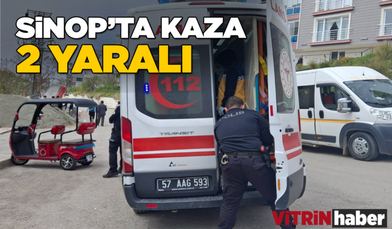 Sinop’ta elektrikli bisiklet devrildi