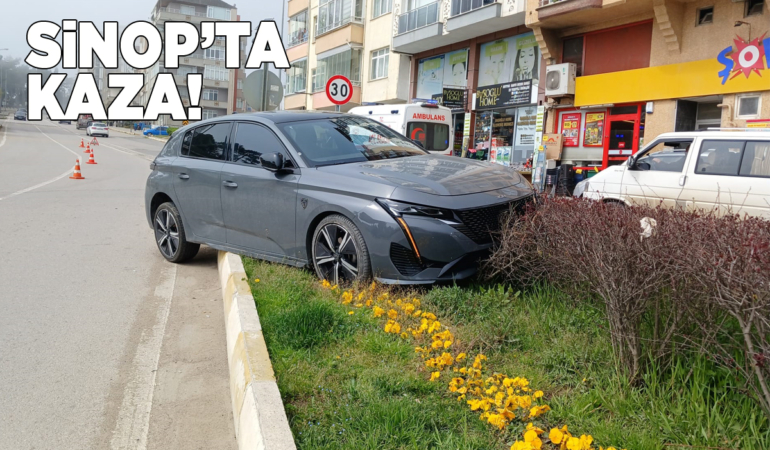 Sinop kent merkezinde trafik kazası