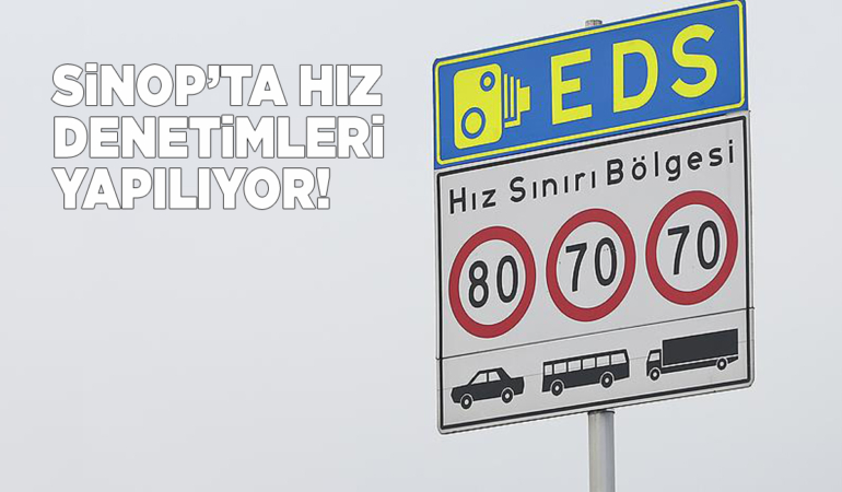Sinop’ta elektronik hız denetimleri yapılıyor