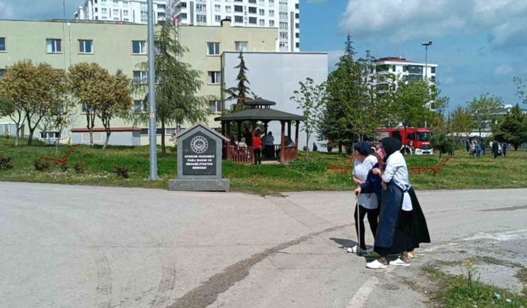 Samsun’da huzurevinde yangın paniği