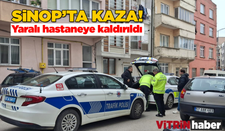 Kent merkezinde otomobil ile motosiklet çarpıştı