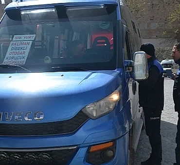 Sinop'ta Zabıta Dolmuşları Denetledi