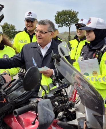 Vali Özarslan trafik denetimine katıldı