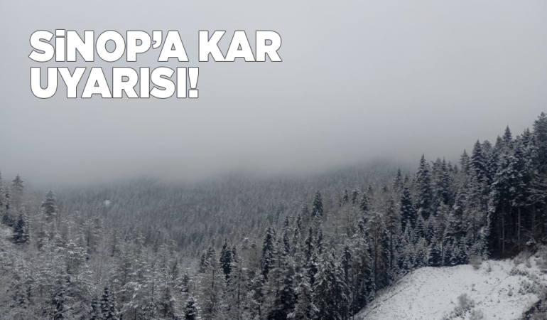 Sinop Valiliğinden kar uyarısı