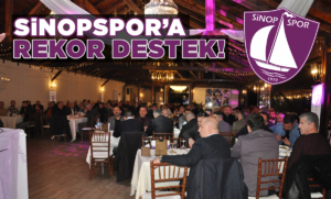 Beraberlik yemeğinde Sinopspor’a rekor destek!