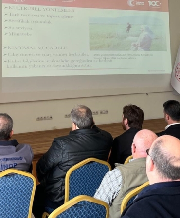 Sinop'ta çeltik üreticileri bilgilendirildi