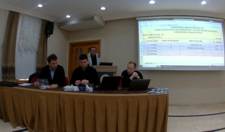 Sinop’ta işçi alımı için kuralar çekildi