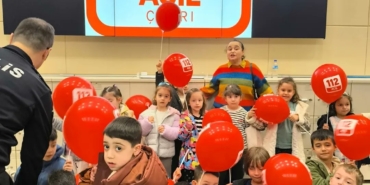Sinop'ta minikler, 112 Acil Çağrı Merkezi’ni ziyaret etti