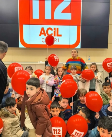 Sinop'ta minikler, 112 Acil Çağrı Merkezi’ni ziyaret etti