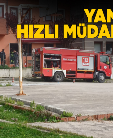 Sinop’ta yangın ihbarı ekipleri harekete geçirdi