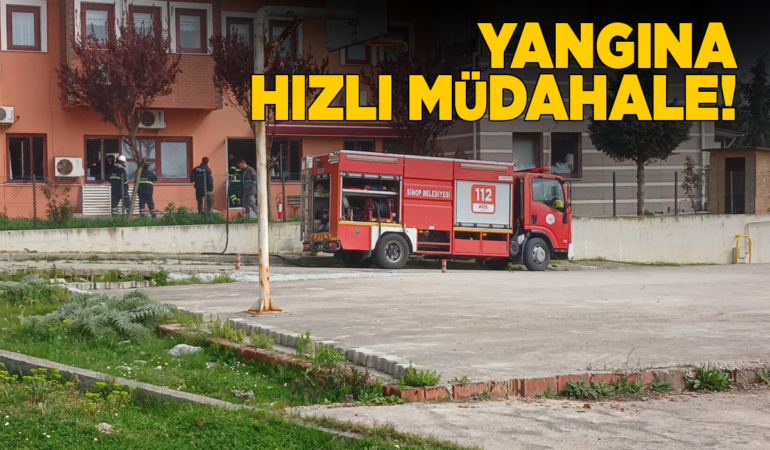 Sinop’ta yangın ihbarı ekipleri harekete geçirdi