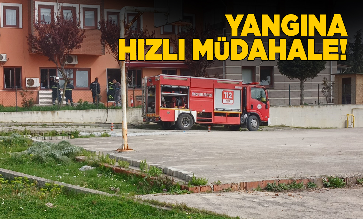 Sinop’ta yangın ihbarı ekipleri harekete geçirdi