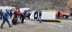Trafik kazasında 6 kişi yaralandı