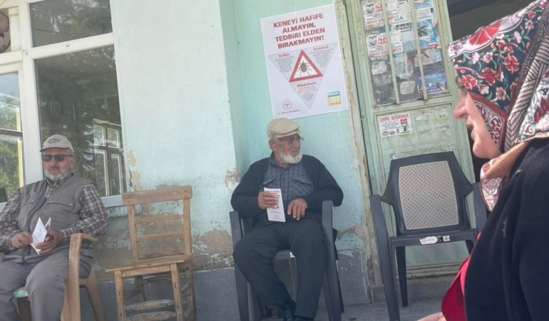 Vatandaşlar kene ısırmalarına karşı bilgilendirildi