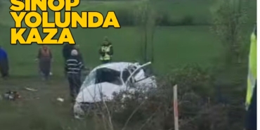 Otomobil yoldan çıktı: Yaralılar var