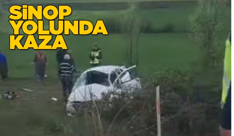 Otomobil yoldan çıktı: Yaralılar var