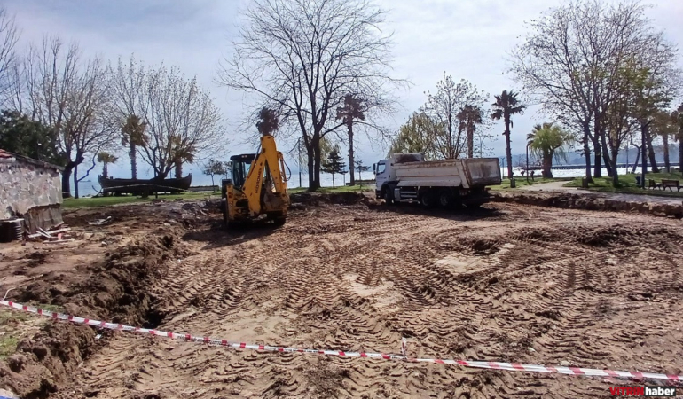 Aşıklar basketbol sahasında çalışmalar sürüyor