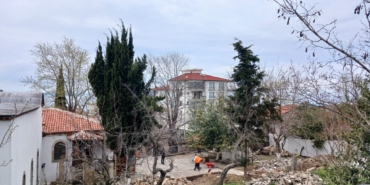 Sinop’taki tarihi camide çalışmalar devam ediyor