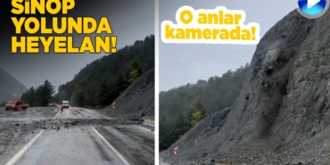 Kaya ve toprak parçaları yola düştü