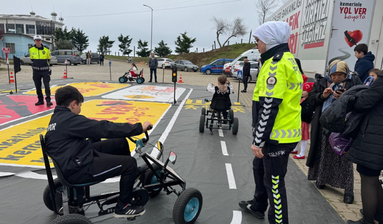 Sinop’ta öğrencilere trafik bilinci aşılanıyor