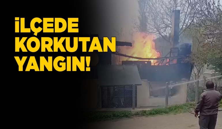 Yanan ev, kullanılamaz hale geldi