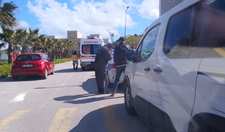 Sinop’ta devrilen motosikletin sürücüsü yaralandı