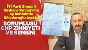 Başkan Şanlan'dan oy kabininde Kılıçdaroğlu tepkisi