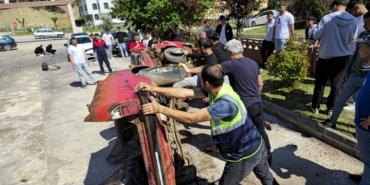 Boyabat'ta itfaiye personeline uygulamalı ilk müdahale eğitimi verildi