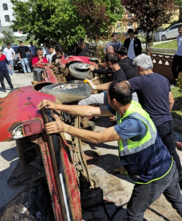 Boyabat'ta itfaiye personeline uygulamalı ilk müdahale eğitimi verildi