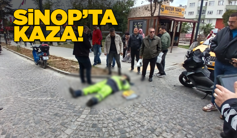 Sinop’ta iki motosikletli çarpıştı