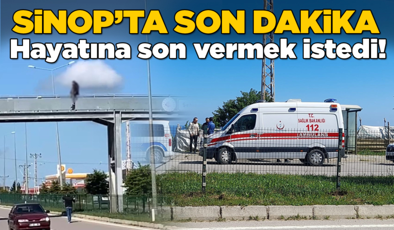 Üst geçide çıkarak hayatına son vermek istedi