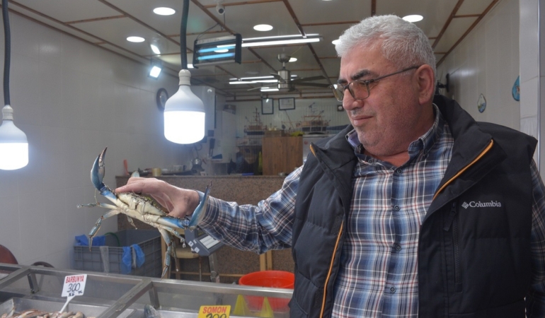Karadeniz’de nadir görülen canlı Sinop’ta ağlara takıldı