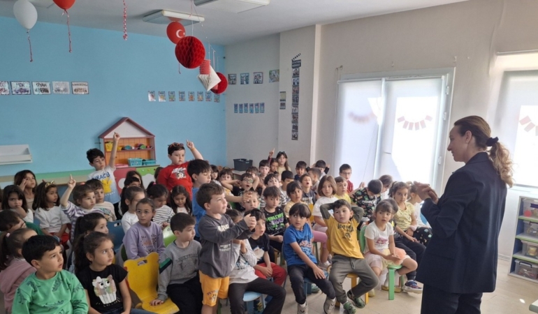 Anaokulu öğrencilerine sıfır atık eğitimi verildi