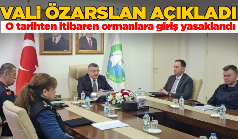 Sinop’ta ormanlara giriş yasaklandı