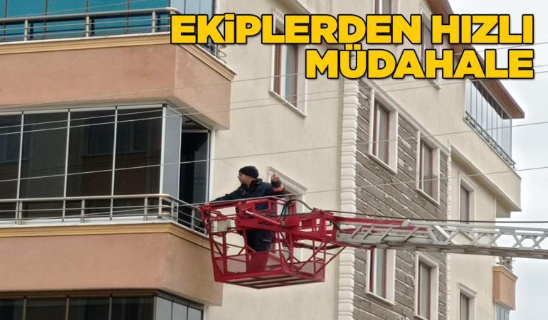 Sinop’ta 2 yaşındaki çocuk evde mahsur kaldı