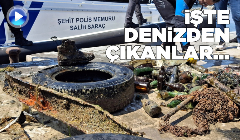 Sinop’ta deniz dibi temizliği