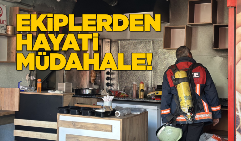 İş yerinde korkutan yangın