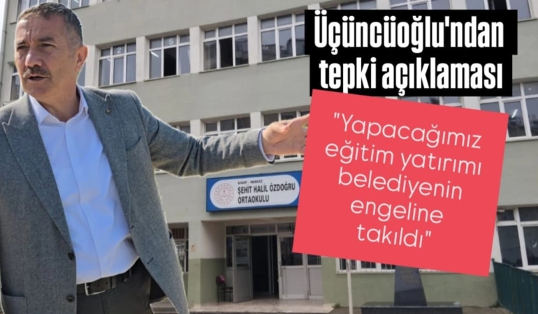Üçüncüoğlu’ndan Sinop Belediyesi’ne sert tepki!