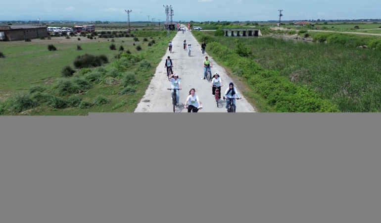 Kızılırmak Kuş Cenneti’nde bisiklet turu