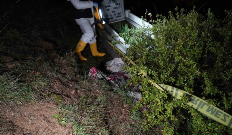 Korkunç olay! Ayılar mezardan cenazeyi çıkarttı