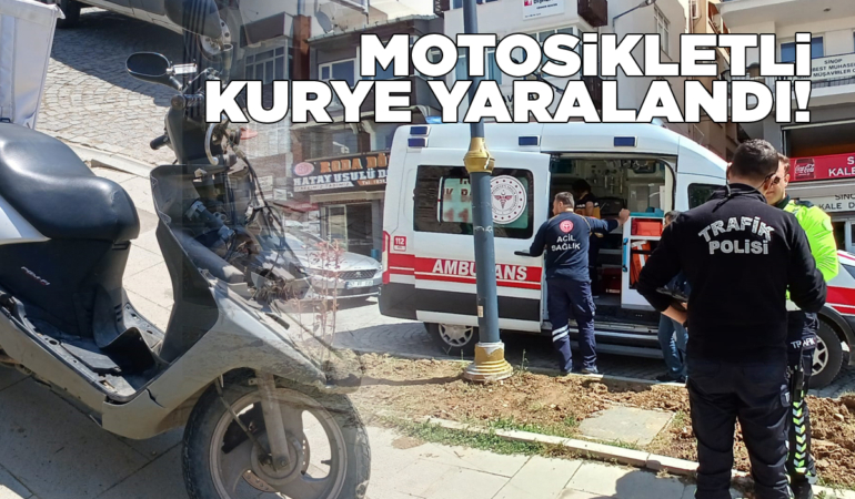 Sinop’ta çift taraflı trafik kazası: Kurye yaralandı