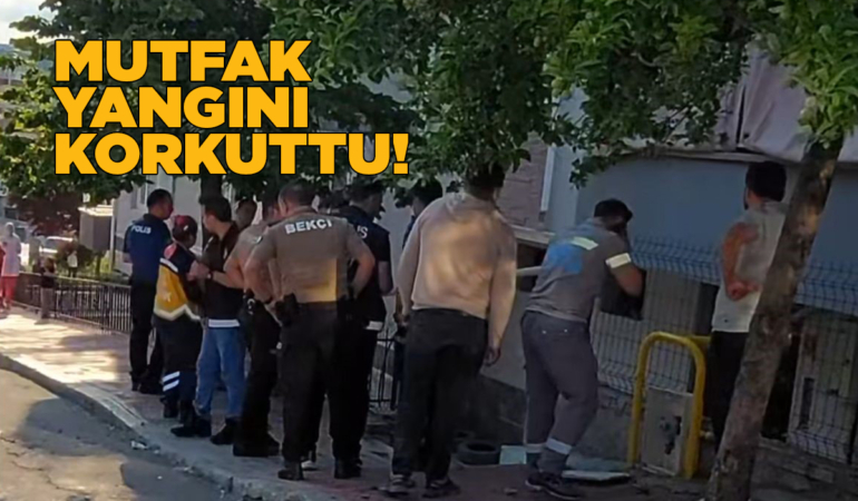 Mutfak yangınına hızlı müdahale