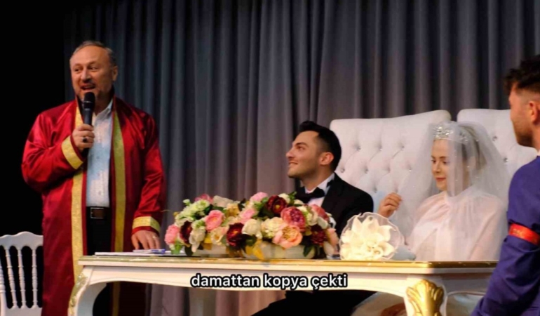 Nikah sırasında gülümseten anlar