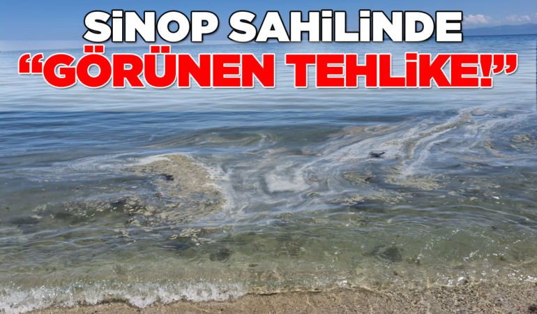 Sinop sahilinde görülen kirlilik tepki çekti