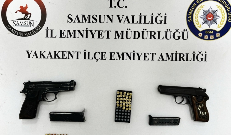 Samsun’da silah kaçakçılığı operasyonu: 2 kişi yakalandı