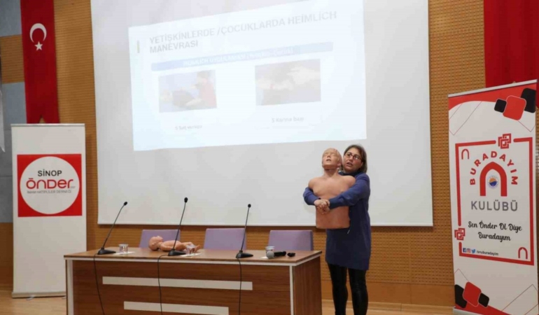 Sinop’ta hayat kurtaran konferans yapıldı