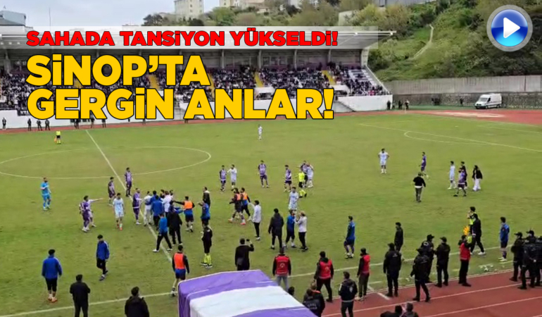 Sinop Şehir Stadı’nda tansiyon yükseldi